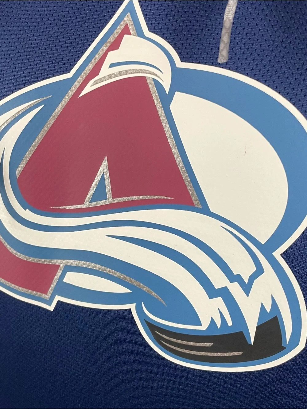 Colorado Avalanche Adidas Hoodie Men M Blue NHL Hockey Team Issued Pockets R1